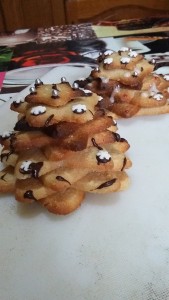 Biscuits Étoile de Noël aux épices  monté en Sapin